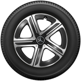 18 inch winterbanden GLC C254 zwart glansgedraaid Original Mercedes-Benz