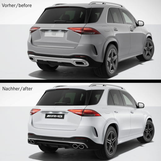 GLE 53 AMG achter diffusor GLE V167 SUV facelift origineel – | GLE53-V167-FL-Diffusor-K