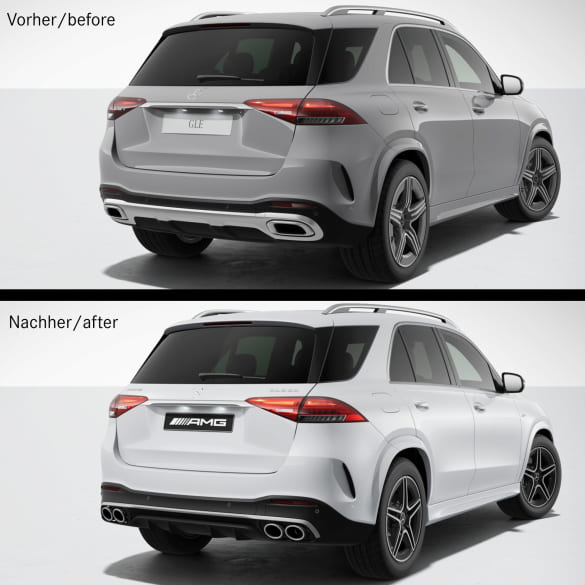 GLE 53 AMG achter diffusor GLE V167 SUV facelift origineel – | GLE53-V167-FL-Diffusor-K