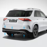 GLE 53 AMG achter diffusor GLE V167 SUV facelift origineel Mercedes-AMG
