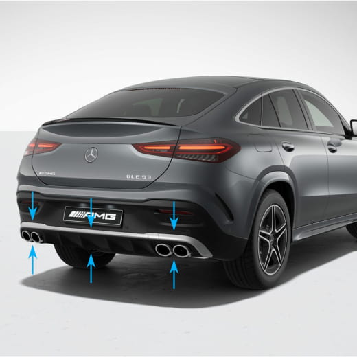 Diffuseur arrière GLE 53 AMG GLE C167 Coupé restylé Original Mercedes-AMG | GLE53-C167-FL-Diffusor-K