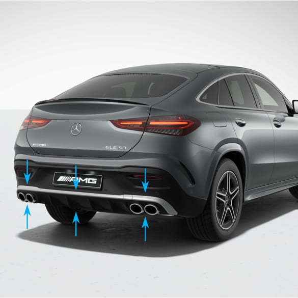 GLE 53 AMG Heck Diffusor GLE C167 Coupé Facelift Original Mercedes-AMG