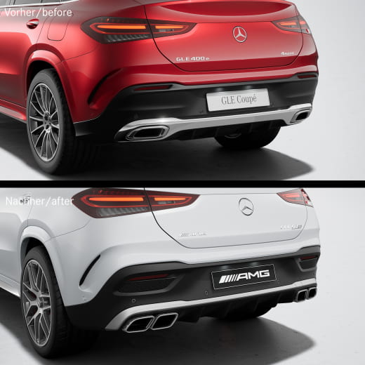 Difusor trasero GLE 63 S AMG GLE C167 Coupé Facelift Original Mercedes-AMG | GLE63-C167-FL-Diffusor-K