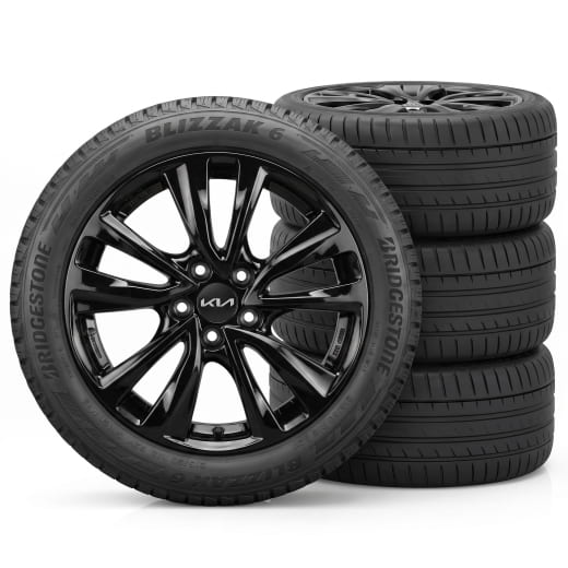 Ruote invernali 18 pollici Kia EV2 Bridgestone a 5 doppie razze Depan nero | WTEV2821550BRDE-B