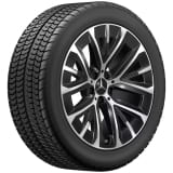 Ruote invernali da 19 pollici Classe E S214 AllTerrain nere a 5 razze a Y Original Mercedes-Benz Pirelli