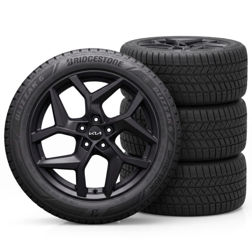 Cerchi invernali da 19 pollici Kia EV3 Bridgestone Musan a razze a Y neri | WTEV3921550BRMB-B