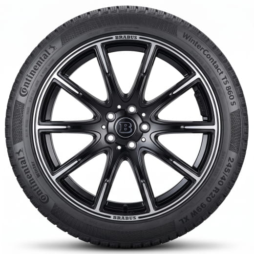Ruote invernali da 20 pollici BRABUS smart #3 HC11 Monoblock Z nero | Z12-800-48-Conti