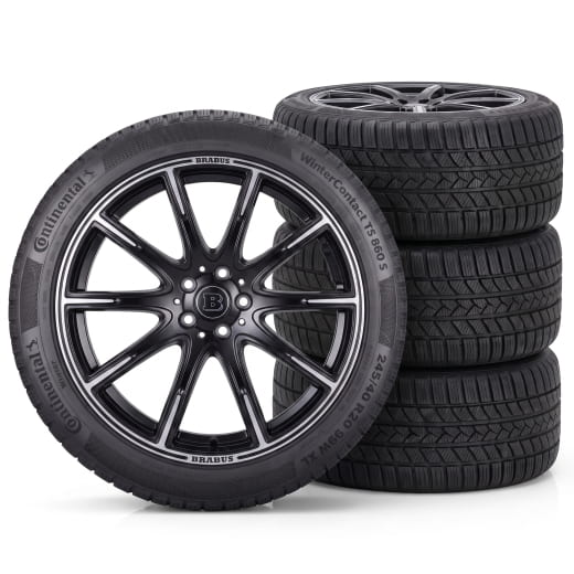 Ruote invernali da 20 pollici BRABUS smart #3 HC11 Monoblock Z nero | Z12-800-48-Conti