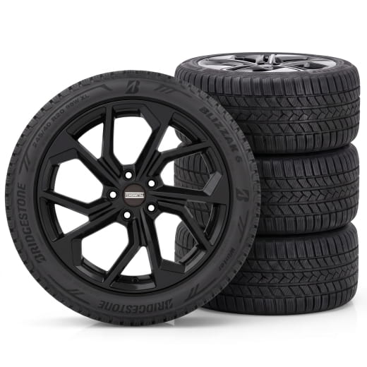 Ruote invernali 20 pollici nere smart THREE #3 HC11 set completo di ruote Bridgestone | L95406278S-B