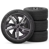 Ruote invernali AMG 18 pollici CLA C174 a 5 doppie razze nere Michelin