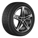 Ruote invernali set ruote complete 18 pollici CLA C118/X118 lucide tornite Original Mercedes-Benz