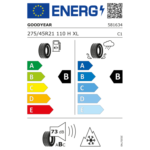 Ruote invernali EQS X296 21 pollici Original Mercedes-Benz | Q440301410-220/230