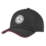 Gorra original Mercedes-Benz negra con logo blanco