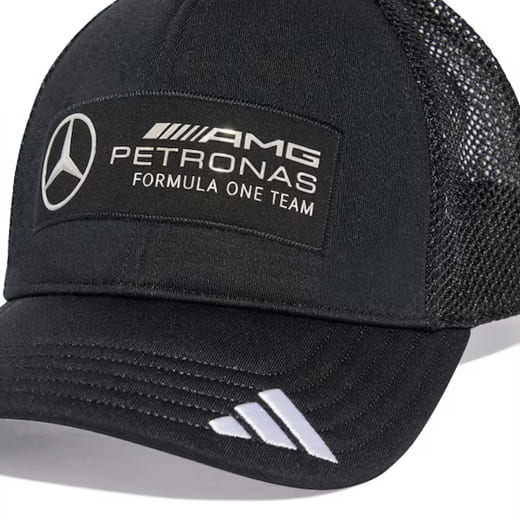 Gorra trucker Mercedes-AMG F1 negra adidas Original Mercedes-Benz | B67998318