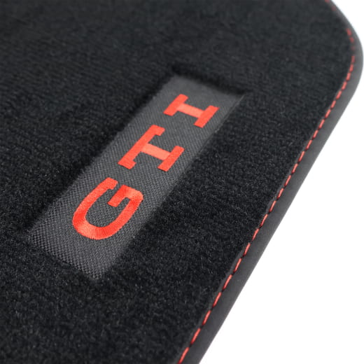Alfombrillas GTI VW Golf 8 VIII negro 4 piezas Original | 5H1061270C