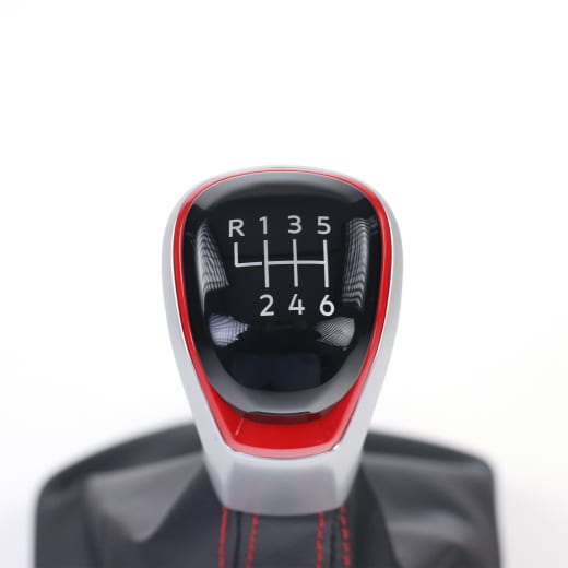 GTI gear knob lever VW Golf 8 VIII black red Genuine Volkswagen | 5H1711113H QOV
