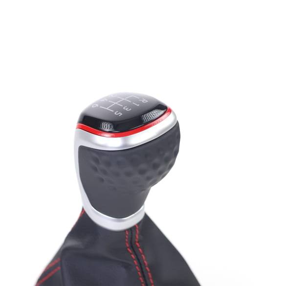 GTI Schaltknauf Hebel VW Golf 8 VIII Schwarz Rot Original Volkswagen | 5H1711113H QOV