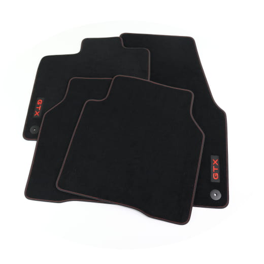 Tappetini auto GTX in velluto VW ID.7 neri set da 4 pezzi Original Volkswagen | 14B061270A WGK