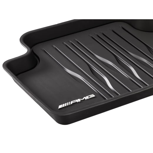 Gummi Allwetter Fußmatten Schwarz Hinten AMG GT C590 Original Mercedes-Benz | A5906800702 9051