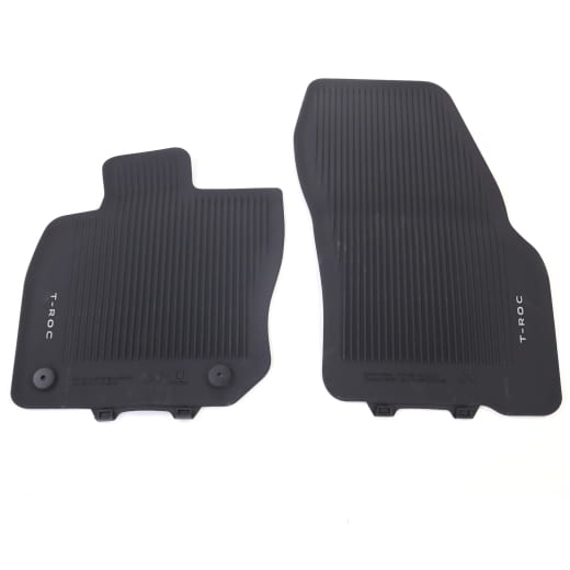 Gummi Fußmatten VW T-Roc A2 vorne 2-teilig Schwarz Original Volkswagen | 2GV061502 82V