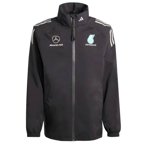 Heren monteur regenjas adidas Mercedes-AMG PETRONAS F1 zwart