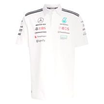 Heren poloshirt Mercedes-AMG PETRONAS F1 Team wit | B67998347-K
