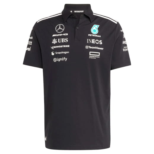 Heren poloshirt Mercedes-AMG PETRONAS F1 Team zwart | B67998348-K