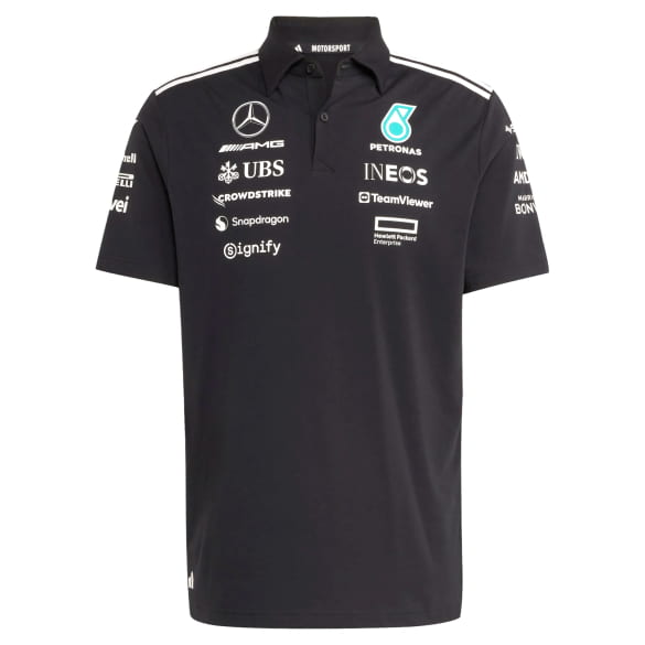 Heren poloshirt adidas Mercedes-AMG PETRONAS F1 Team zwart