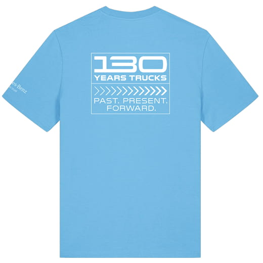 Heren T-shirt blauw 130 jaar Mercedes-Benz Trucks Limited Edition | MBT0281-K