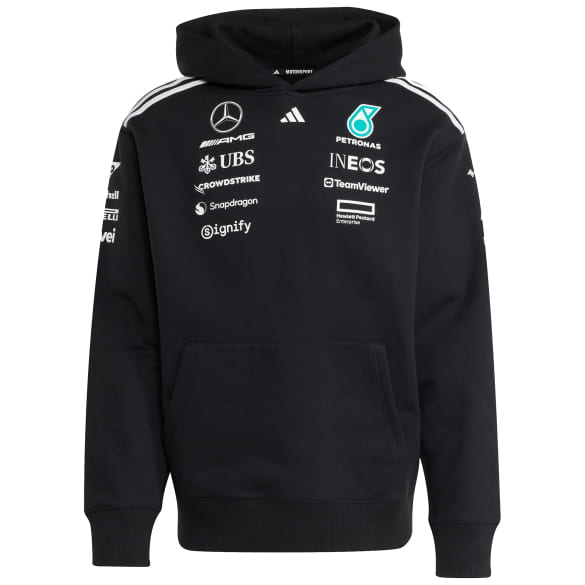 Herren Hoodie Team adidas Mercedes-AMG PETRONAS F1 schwarz