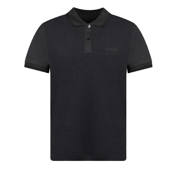 Herren Poloshirt schwarz carbon Original smart 