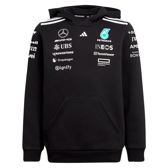 Kinderhoodie adidas Mercedes-AMG PETRONAS F1 zwart