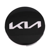Hub cap set glossy black 49mm new logo genuine KIA | 66400ADE91BLB-Set