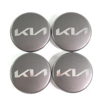 Hub cap set graphite grey satinfinish 50mm new logo genuine KIA | 66400ADE91GRA-Set
