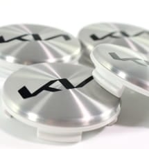 Hub cap set silver 50mm new logo genuine KIA | 66400ADE91SIA-Set