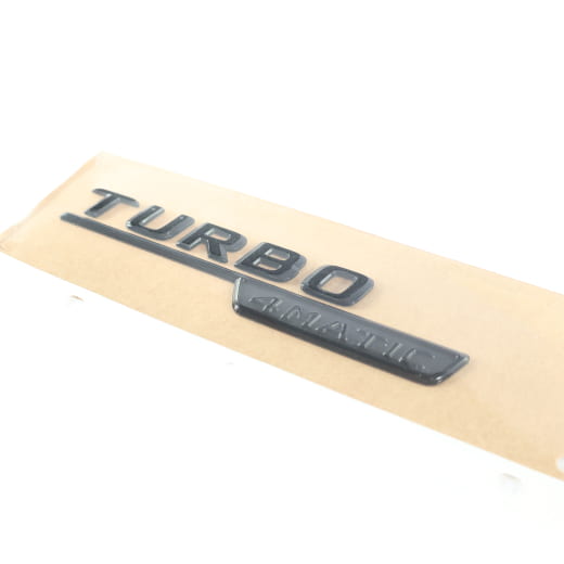 Emblema Turbo 4MATIC negro juego original Mercedes-AMG | A1778177600/7800