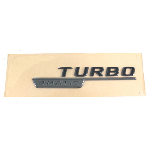 Emblema Turbo 4MATIC negro juego original Mercedes-AMG | A1778177600/7800
