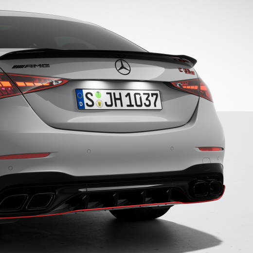 Emblema C 63 S AMG negro / rojo Night Package | A2068175700-B