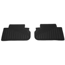 Gummi Fußmatten Audi Q5 GU hinten 2-teilig Schwarz | 8MA061511