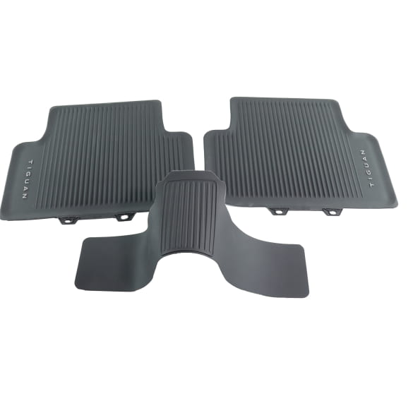 Gummi Fußmatten hinten VW Tiguan 3 CT1 3-teilig Schwarz Original Volkswagen | 571061512 82V Gummi Fußmatten hinten VW Tiguan 3 CT1 3-teilig Schwarz Original Volkswagen | 571061512 82V