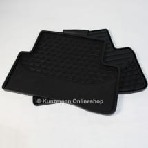 Original Mercedes-Benz Gummi Fußmatten hinten C-Klasse C205 schwarz | A2056807908 9G33