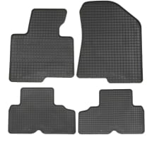 Petex Gummimatten Fußmatten KIA Carens 4-teilig Schwarz | 98811-Carens