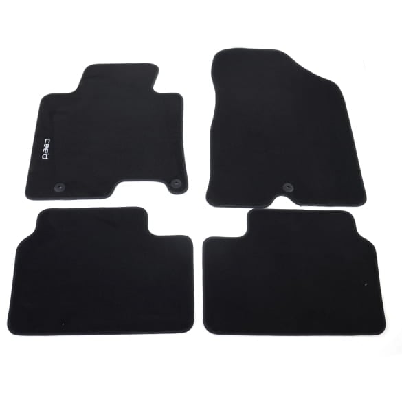 Velours Fußmatten KIA Ceed JD schwarz 4-teilig Original KIA