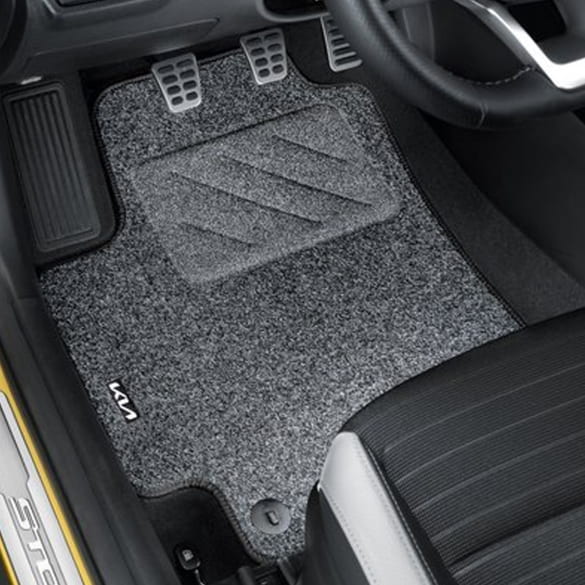 Stoffmatten Teppich Fußmatten KIA Stonic YB schwarz 4-teilig Original KIA