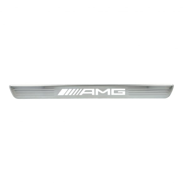 AMG Wechselcover Einstiegsleisten silber/weiß Original Mercedes-Benz