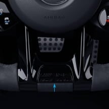 Lenkradblende AMG GT C190 Black Series Schriftzug schwarz Original Mercedes-Benz | A0004645300