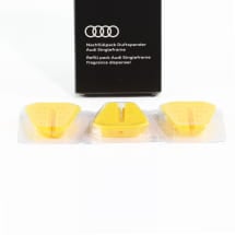 Nachfüllpack Duftspender Singleframe gelb belebend drei Duftsticks Original Audi | 81A087009B