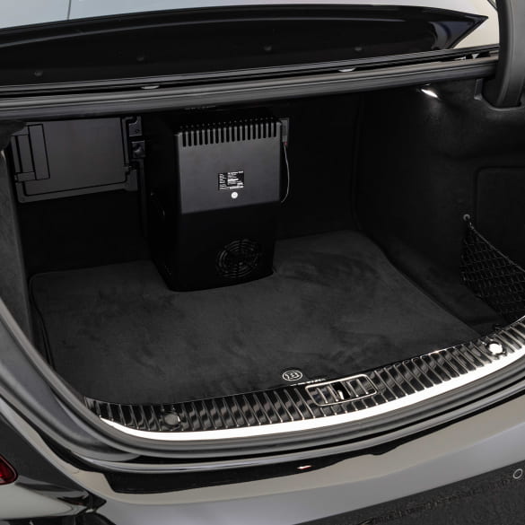 BRABUS Kofferraummatte Veloursmatte schwarz mit Aussparung S-Klasse lang V222