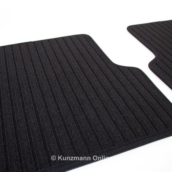 Rep floor mats black | 2-piece rear | A-Class W176 | Genuine Mercedes-Benz | A1766803700 9G32-176