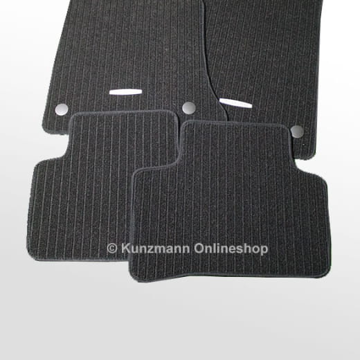 Originele Mercedes-Benz ribmatten set | GLK X204 | zwart | A2046803704 9G32
